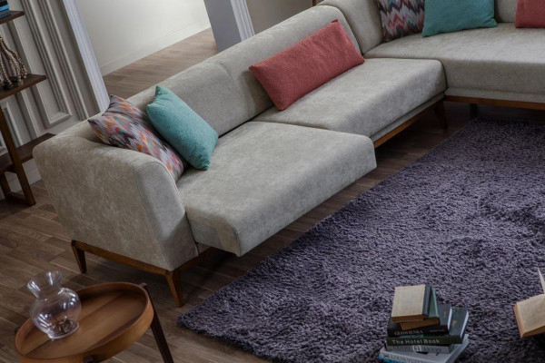 Gro Vagina Eckcouch L-Form Wunnlandschaft Wunnzëmmer Couchë Luxus Canapéen