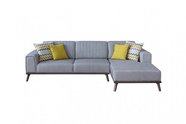 Gro L-Form Ecksofa Wunnzëmmer Wunnlandschaft Polstersofa Couchen