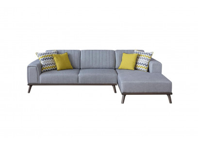 Gro L-Form Ecksofa Wunnzëmmer Wunnlandschaft Polstersofa Couchen