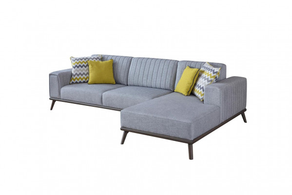 Gro L-Form Ecksofa Wunnzëmmer Wunnlandschaft Polstersofa Couchen
