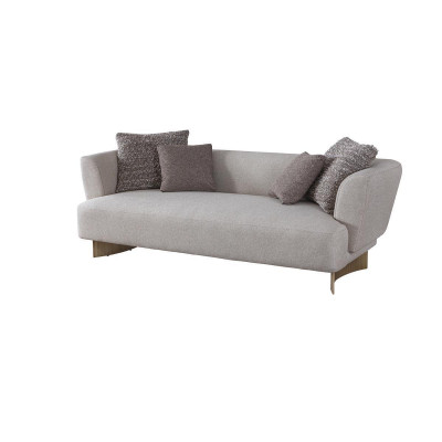 Groue Polster Drësëtz Wohnzëmmer Designer Couchen Holzgestell Sofa