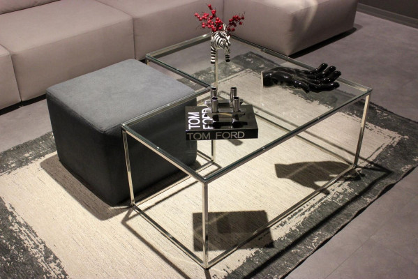 Couchtisch Wunnzëmmer Miwwel Luxus Glas Dësch Modern Neit Design Neit