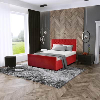Modern Schlofkummer Miwwelen Polster Design Textilbett 180x200 Better Rout Duebelbett