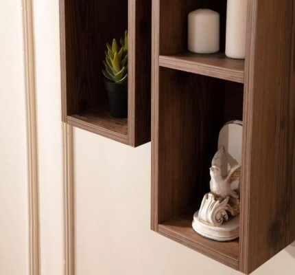 Wunnzëmmer Wandmiewel Designer RTV-Lowboard TV-Regal Hängeregalen 3tlg Set