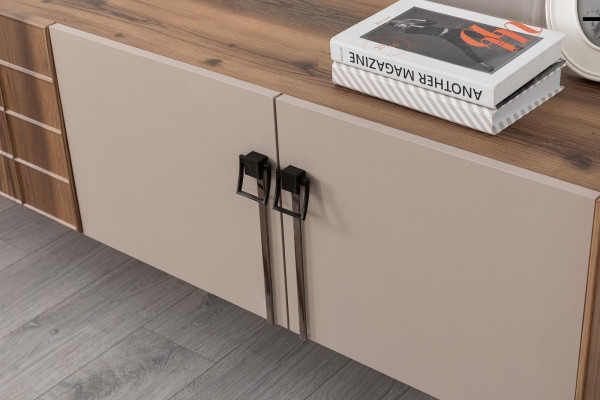 Wunnzëmmer Designer Set Luxus Couchtisch Modernen TV-Schaf 3-Deel Neit