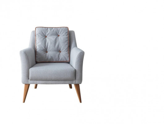 Hellbloen Wunnzëmmer Eenzëgez Designer Polstersëtz Relaxséier Miwwelen