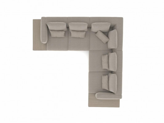 Design Eckcouch L-Form Polstermöbel Luxus Living Zëmmer Dësch Ariichtung