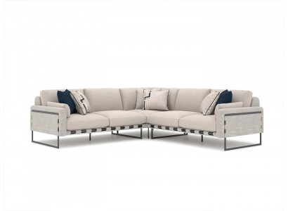 Ecksofa L-Form Sofa Canapé Design Wunnzëmmer Polster Textil Nei Eck Garnitur
