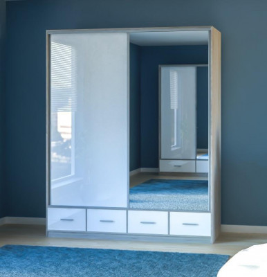 Schaf Kleederschaf Schafwand Schlofkummer Erwuessener Faarf Wäiss Miwwelen Nei