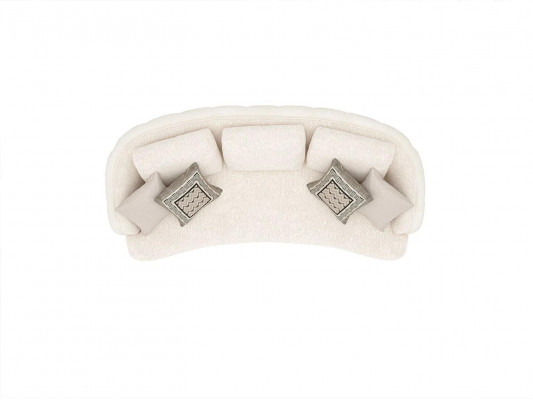 Wäiss Polstermébel Wunnzëmmer Set 4tlg Modern 2x Dräisëtzer Sofa Design Sesselen