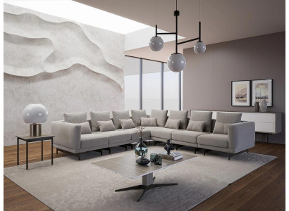 Wunnzëmmer Gro Sofa Canapé Polstermöbel Polstermöbel Nei Holz Buedzëmmerdësch