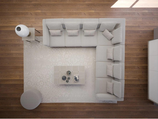Wunnzëmmer Gro Sofa Canapé Polstermöbel Polstermöbel Nei Holz Buedzëmmerdësch