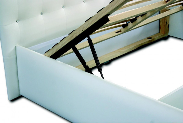 Bett Këssen Design Luxus Duebel Better Wäiss 160x200cm Schlofzëmmer Lieder Hotel