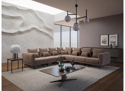 Wunnzëmmer Garnitur 3tlg Ariichtung Holz Dësch Designer Bäistelltisch
