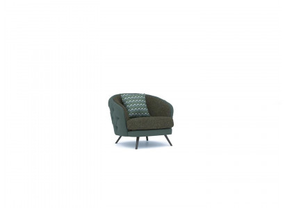 Luxus Wunnzëmmer Fotell Polstermiwwelen Ariichtung Chesterfield Modern Sëtz
