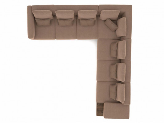 Luxus Designer Komplett Sofa Canapé L-Form Ariichtung Holzcouchtisch Neit