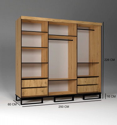 Kleederschaaf fir vill Zwecker Schlofkummer Regal Loft Regal Schief Kleederschaaf Holz