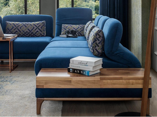 Ecksofa L Form Sofa Canapé Design Wunnzëmmer Polster Textil Modern Eck Garnitur