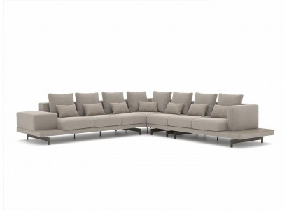 Designer Garnitur Wunnzëmmer Eckcouch L-Form Ariichtung Luxus Miwwelen Nei