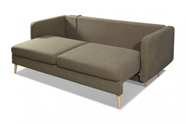 Schlofschofaluxus Designersofa 3 Sëtzermébel Polster Stoff Blo Canapé Ecke