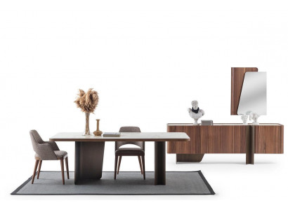 Iesszëmmer 7tlg Modern Set Iessdësch Sideboard Buffet Spigel Stillen