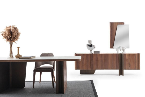 Iesszëmmer 7tlg Modern Set Iessdësch Sideboard Buffet Spigel Stillen