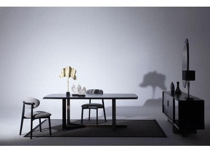 Iesszëmmer 7tlg. Set Iessdësch Schief Spigel 4x Still Modern Design