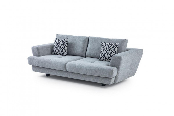 Wunnzëmmer Design 3-Sëtzer Grou Sofa Modern Luxus Stoffsofa Exklusiv