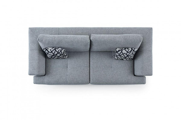 Wunnzëmmer Design 3-Sëtzer Grou Sofa Modern Luxus Stoffsofa Exklusiv