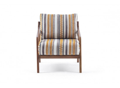 Wunnzëmmer Lounge Designer Modern 1-Sëtzer Sofa Stoffsofa mat Këssen