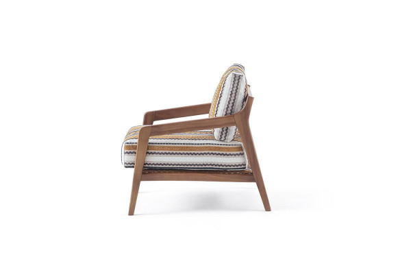 Wunnzëmmer Lounge Designer Modern 1-Sëtzer Sofa Stoffsofa mat Këssen