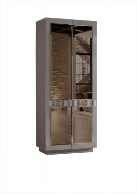 Garderobeschaf Stilvoll Luxus Schaf Modern Beige Schlofzëmmer Miwwelen