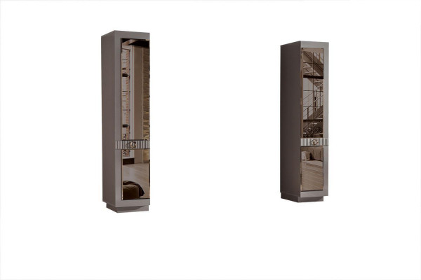 Garderobeschaf Stilvoll Luxus Schaf Modern Beige Schlofzëmmer Miwwelen
