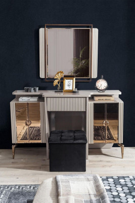 Perfekt Schlofkummer Set Schminktisch mat Spigel Design Luxus nei
