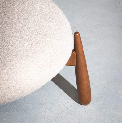 Fauteuil Modernen Design Wunnzëmmer Miwwelen beige Faarf Luxus Stil Neiegkeet