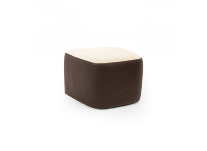 Stilvoll Braun Faarf Soft Hocker Kënschtleche Lieder Perfekt Miwwel am Wunnzëmmer