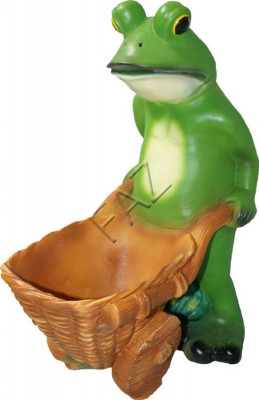 Design Frosch Figur Gaart Statue Skulptur Figuren Skulpturen Dekoratioun c652