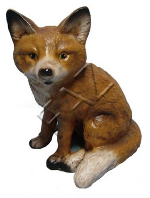 Design Fuchs Figur Gaart Statu Skulptur Figuren Skulpturen Dekoratioun Deko Nei