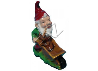 Design Zwerg Figur Gaart Statu Skulptur Figuren Skulpturen Dekoratioun Deko Nei