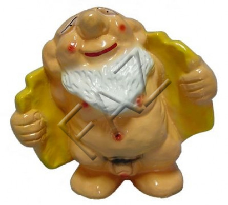 Design Zwerg Figur Gaart Statu Skulptur Figuren Skulpturen Dekoratioun Deko Nei.