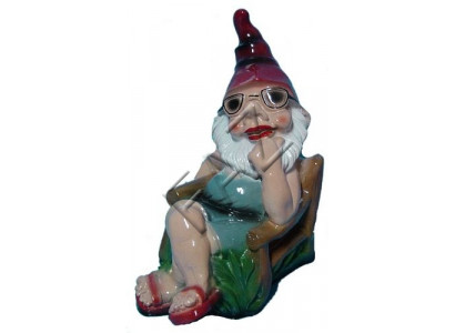 Design Zwerg Figur Gaart Statu Skulptur Figuren Skulpturen Dekoratioun Deko Nei