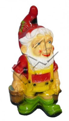 Design Zwerg Figur Statue Skulptur Figuren Skulpturen Dekoratioun Deko Neit Gaart
