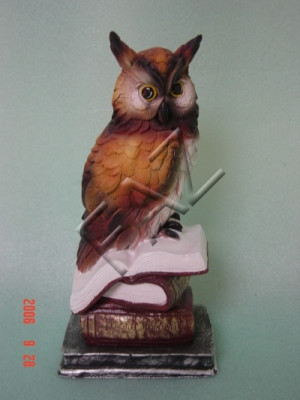 Design Eule Figur Statue Skulptur Figuren Skulpturen Dekoratioun Deko C393 Nei