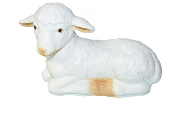 Design Schaf kleng Figur Gaart Statu Skulptur Figuren Skulpturen Deko Nei