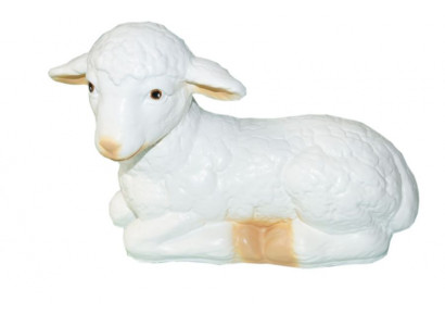 Design Schaf kleng Figur Gaart Statu Skulptur Figuren Skulpturen Deko Nei