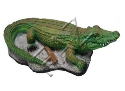 Design Krokodil Figur Statu Skulptur Figuren Skulpturen Gaart Dekoratioun Nei