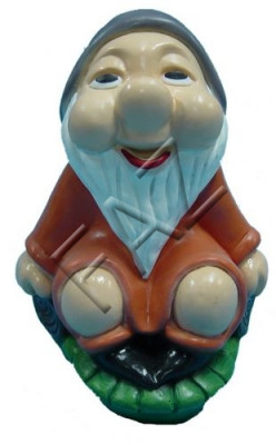 Design Zwerg Figur Gaart Statu Skulptur Figuren Skulpturen Dekoratioun Deko Nei