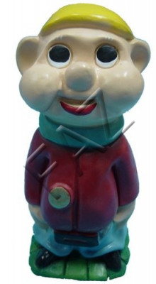 Design Zwerg Figur Gaart Statue Skulptur Figuren Skulpturen Dekoratioun Deko Nei