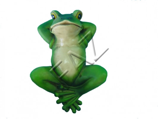 Design Frosch Figur Gaart Statue Skulptur Figuren Skulpturen Dekoratioun c377