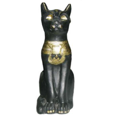 Figur Egyptesch Kaz Bastet Statuen Figuren Dekoratioun Plastik 18cm Egypten